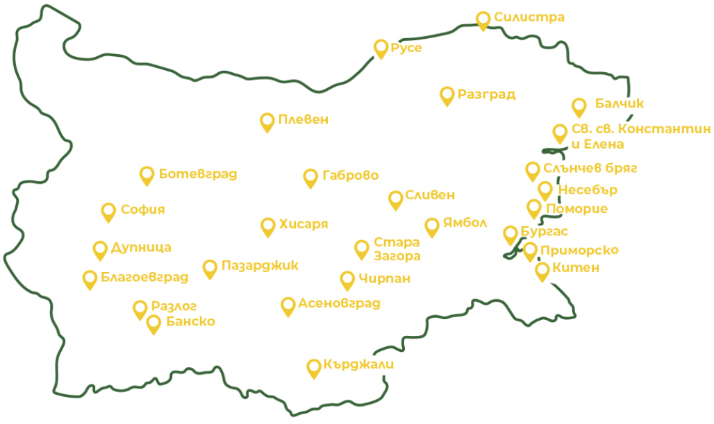 Map of blink parking zones